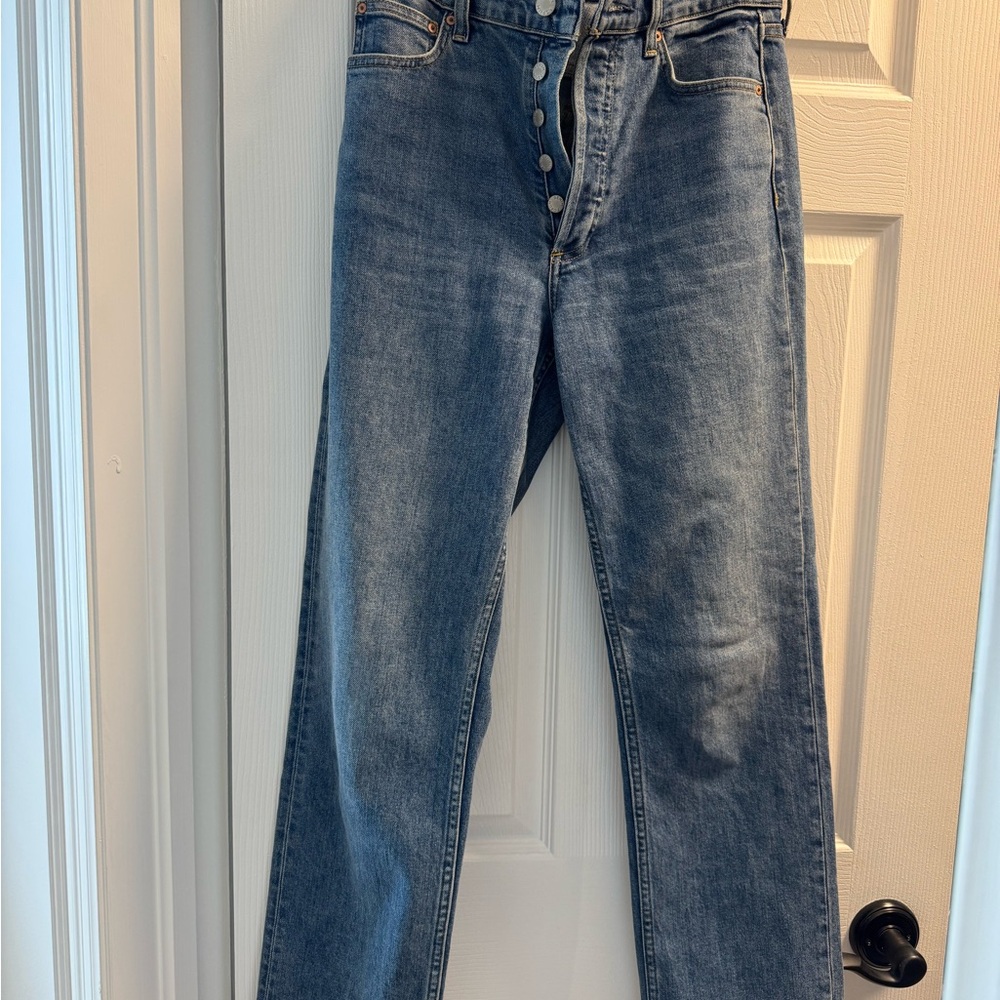 Denim Forum Light Blue Straight Jeans